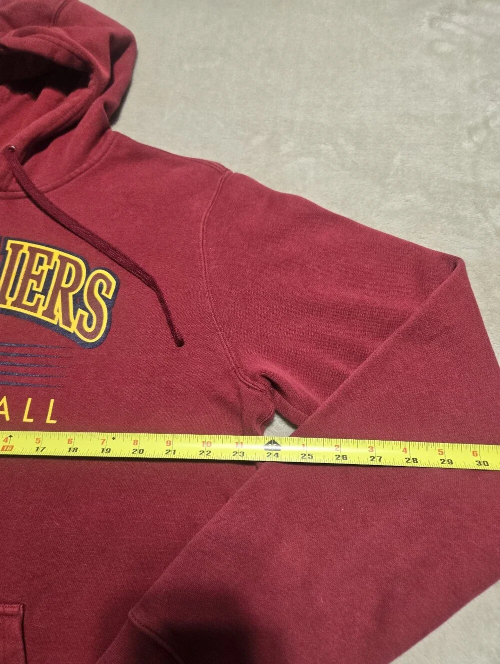 Nike Cleveland Cavaliers Maroon Hoodie Sweatshirt Swoosh Mens Size Large